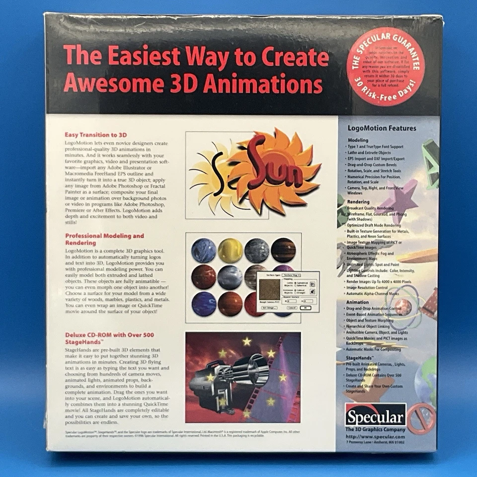 Specular LogoMotion for MAC Create 3D Animation Graphics Presentation - Image 2 of 4