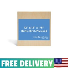 3 mm Baltic Birch Plywood 1/8 x 12 x 12 Inch,B/BB 12 x 12 x 0.125 inches