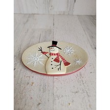 Kohls snowman scenic dish soap ceramic home decor bathroom Xmas
