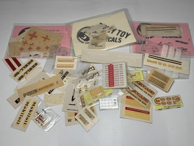Lot unbenutzte Vintage Modell Aufkleber & Sticker Benzin Nummernschilder Werbung (1)