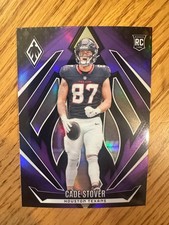 Cade Stover 2024 Panini Phoenix Purple Parallel Rookie Card #168 Houston Texans