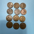 1949 P, D & S Lincoln Wheat Penny Coinn 12 Piece lot