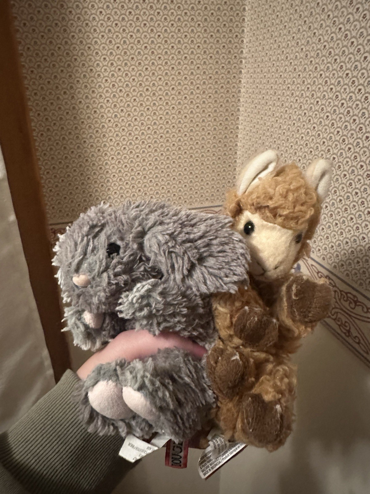 Douglas Cuddle Toys Lot Of 2  Stuffed Animals  Bunny Llama