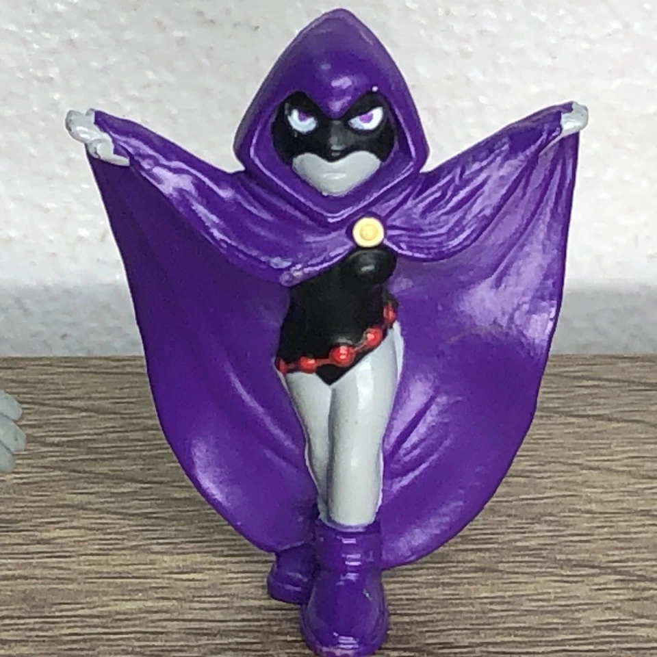 Lote de figuras de acción Teen Titans minifigura niño bestia cuervo trígono bloque de cemento 4 Foto 4 de 4