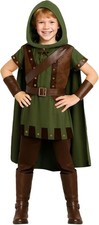 Robin Hood Kostüm Kinder Jungen König der Diebe Waldläufer Faschingskostüm