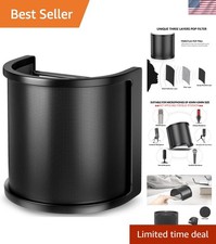 Essential Studio Microphone Pop Filter - Three Layers for Superior Sound Control
