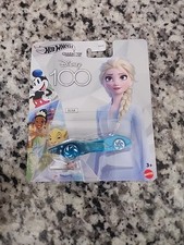 Hot Wheels Disney 100 Elsa Diecast Car Blue Disney Frozen Unopened Box 3+ Years
