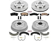 Front and Rear Brake Pad Rotor Shoe Drum Kit 62NQFT53 for Lumina APV 1994 1995