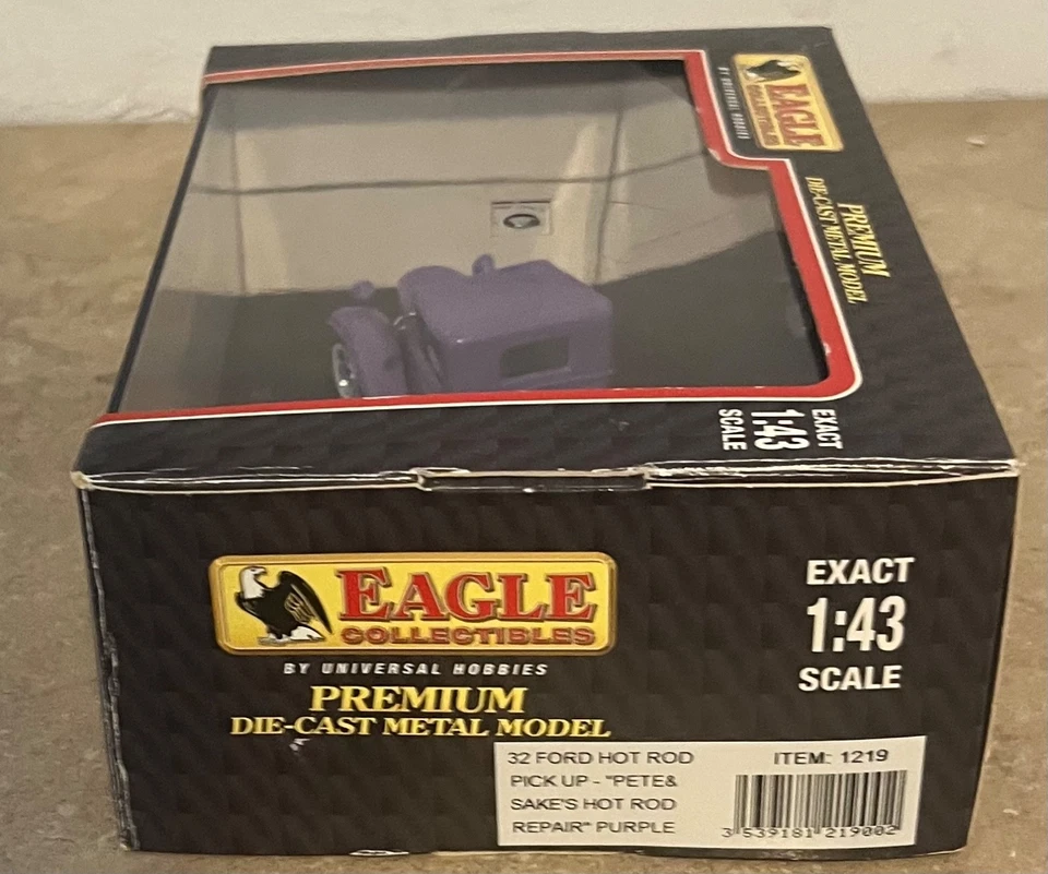 Recogida Ford Street Rod 32 púrpura fundido a presión Eagle Collectibles 1:43 Foto 3 de 4