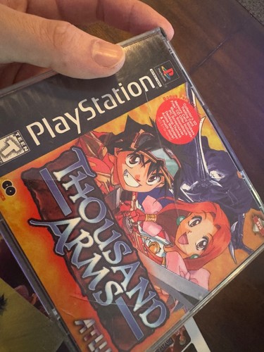 Thousand Arms Sony PlayStation 1 PS1 CIB complete video game, holo, reg, sticker - Picture 2 of 18