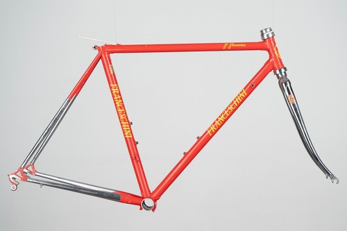 DE FRANCESCHI STEEL FRAME VINTAGE OLD ROAD RACING BIKE COLUMBUS SLX CINELLI LUGS - Picture 2 of 23