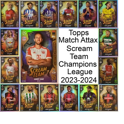 Topps Match Attax Champions League 2023/2024 Auswahl Scream Team