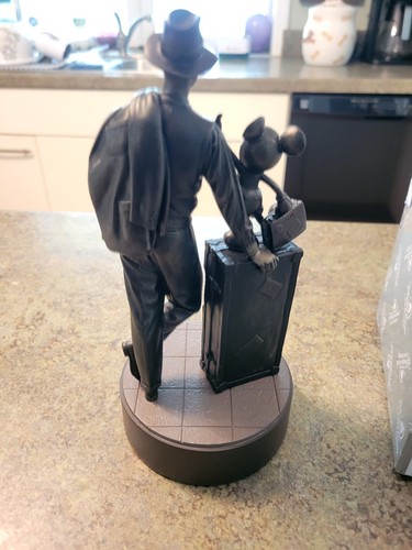 SELTENE Shanghai Disney Resort Walt & Mickey Bronze Statue mit Originalkarton 8,5 Zoll - Bild 7 von 10