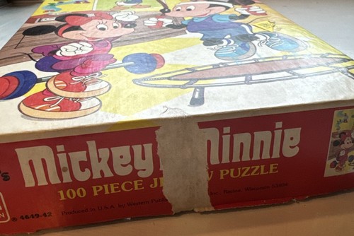 De colección Disney Mickey Minnie Mouse Pato Donald 100 Piezas Rompecabezas Niños Rompecabezas Entrenamiento - Imagen 5 de 7