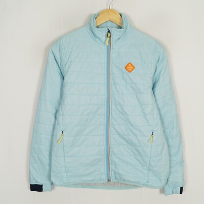 DIDRIKSONS Damen Steppjacke Gr. 36 (S) Kapuze blau durchgehender Reißverschluss isoliert