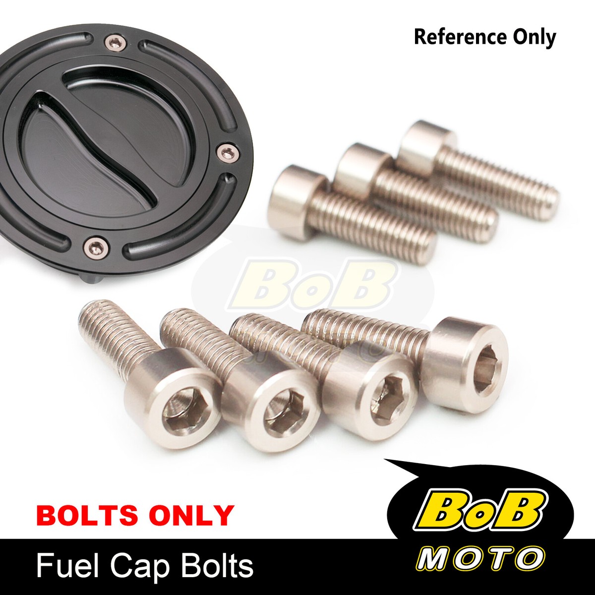 げんページ CNC TITANIUM Fuel Gas Cap Bolts For Kawasaki ZX-14R Ninja 06-12 13