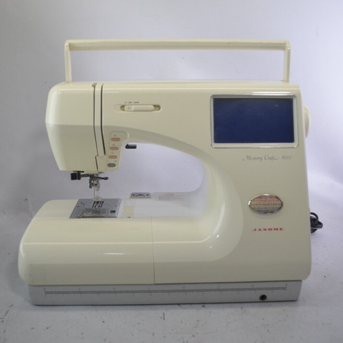 Janome Memory Craft 9000 Computerized Sewing Machine PARTS OR REPAIR JAMMED READ