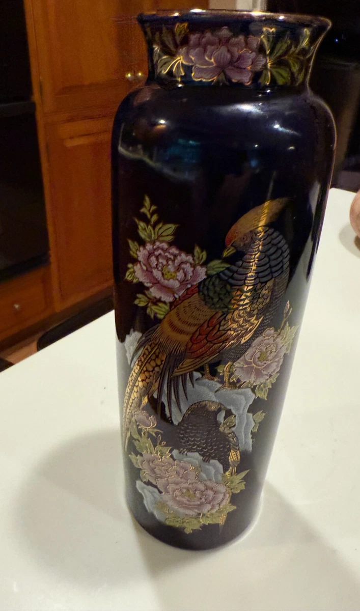陶瓷黑色日本古董花瓶| eBay