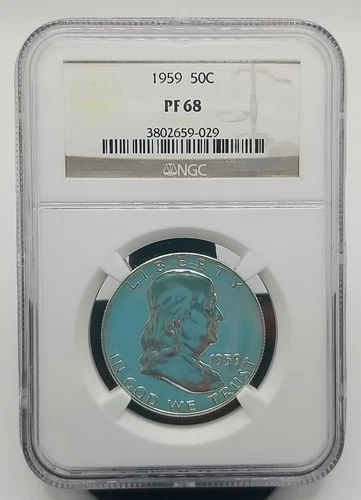 1959 Franklin Half Dollar NGC PF68 #0476