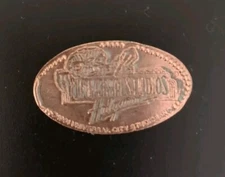 ET Pointing, Universal Studios, Hollywood, CA, Retired Elongated Penny, Zinc
