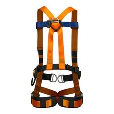 Fusion Climb Cosmo Full Body Adjustable Zipline Harness 23kN M-L Orange