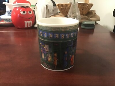 Starbucks Mug Seatles Pike Place Market Artist Rendition, Hard To Find