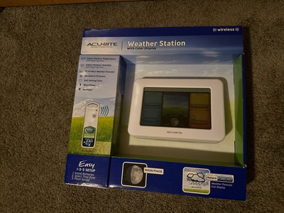 Acurite Weather Station With Color Display Easy 1 2 3 Setup Wireless Sensor New