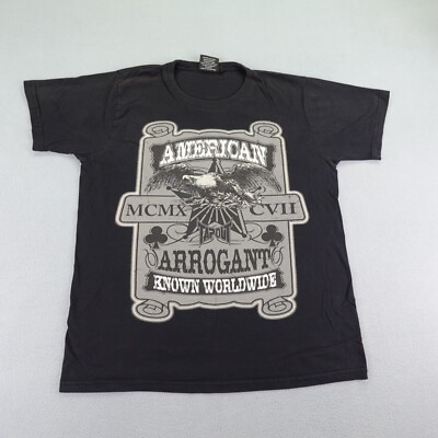 #ad Vintage Tapout Shirt Mens XL Black American Arrogant MMA Boxing Crewneck Y2K ^ $19.99