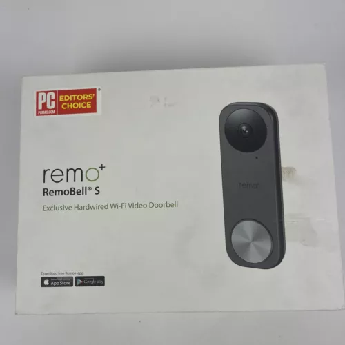 Remo+ RemoBell S WiFi Video Doorbell Camera with HD Video Motion Sensor 2-Way...
