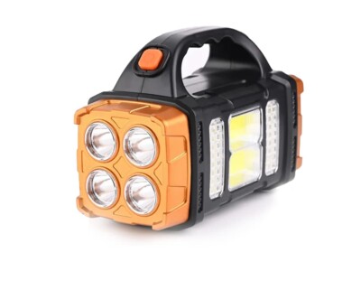 Hohe Lumen Tourchlight Wiederaufladbare Hand COB Flut Tragbare LED Taschenlampe