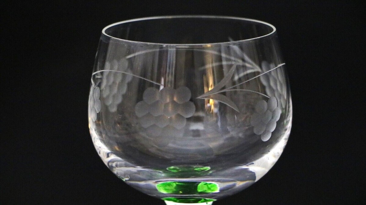 CRISTALLERIE HARTZVILLER fain main お酒 Hartzviller, France, vintage wine glasses, glass, 20th
