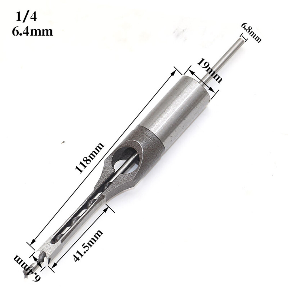 Mortising Chisel Drill Bit Square Hole Saw Auger Mortice Woodworking Tools Bits
