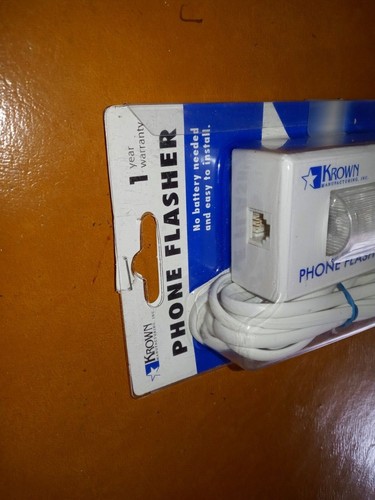 Telephone Strobe Light Ringer Phone Flasher Bright LED Home Hearing Impaired - Photo 7/9