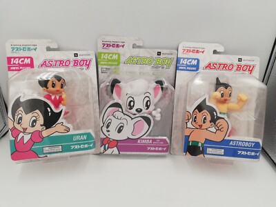 Astro Boy & Friends: 3x Vinyl Figures 14cm - AstroBoy, Uran