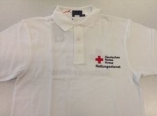 Rettungsdienst DRK Polo-Shirt wei&szlig; 1/2-Arm,Poloshirt, NUR MIT NACHWEIS!!!
