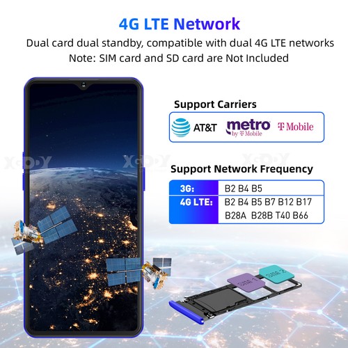 2024 New Android Factory Unlocked Cell Phone Cheap Smartphone 4G Quad Core 2 SIM - Picture 5 of 42