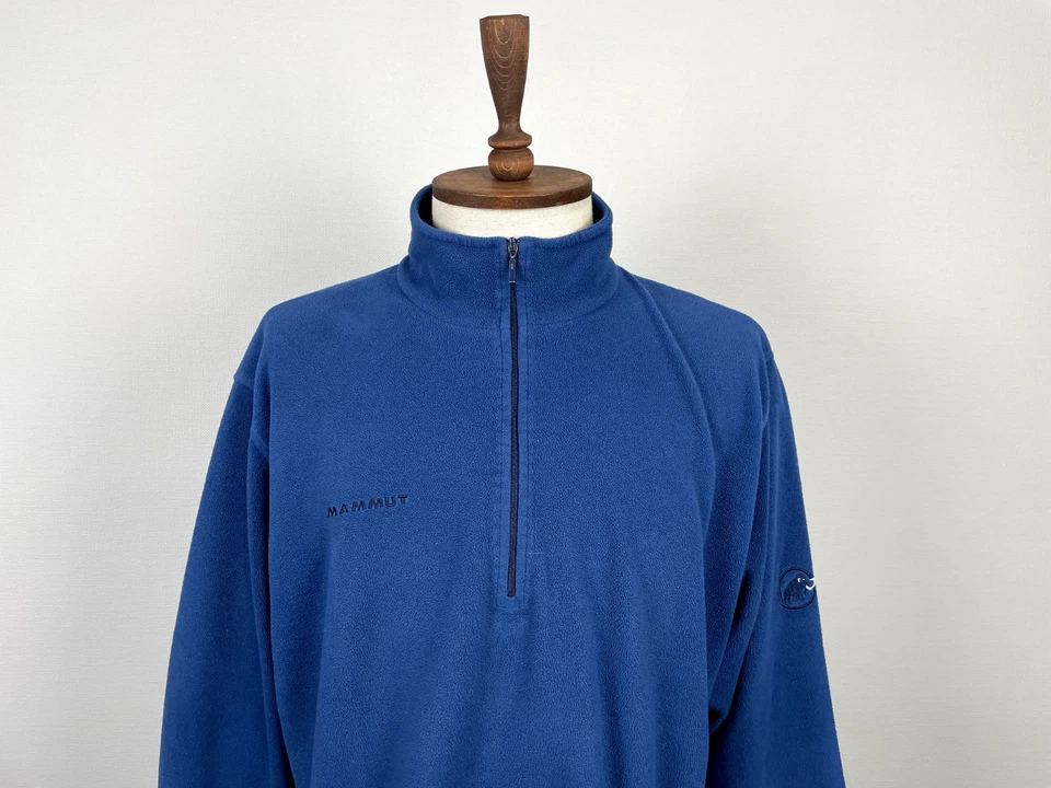 Suéter exterior Mammut Swiss Design Tecnopile azul polar 1/3 cremallera cuello alto XL Foto 2 de 4