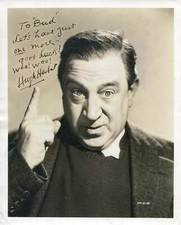 Hugh Herbert (+) AMERICAN COMEDIAN autograph, signed vintage photograph