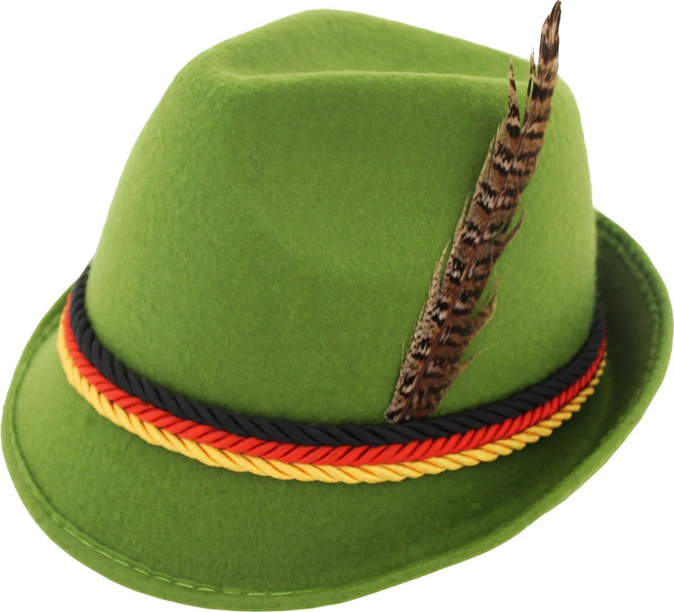 Unisex Bavarian German Oktoberfest Halloween Cosplay Costume Hat (3 Colors) - Image 2 of 3