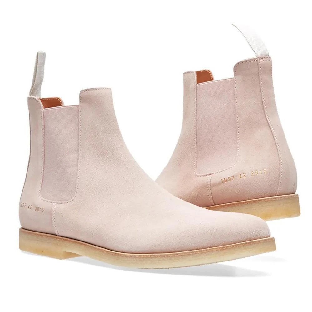 Common Projects Stivaletto Chelsea Uomo Scamosciato Blush