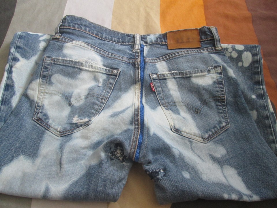 JR MENS REAR ZIP LEVI SKINHEAD BLEACHERS JEANS FETISH 30" WAIST eBay