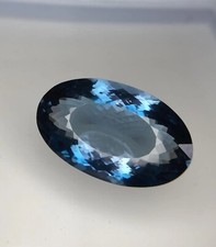 Natural Briolette Cut London Blue Topaz Oval Shape Wholesale Gemstone SG183