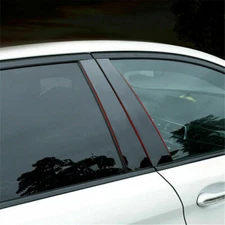 6PCS Door Window Pillar Post Cover Trim For Toyota Camry 2012-2017 Accessories