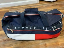 VTG Tommy Hilfiger Duffle Bag Large Backpack Flag Spell Out Gym