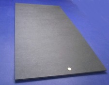 Black ABS Sheet 3/8" .375" X 24" X 48" Haircell Textured One Side