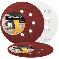 5X Schleifpapier 150Mm Klett P100 Schleifscheiben SchleifbläTter Schmirgelpapier