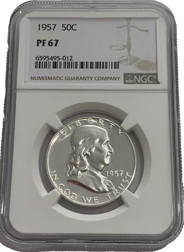 1957-D Franklin Half Dollar PCGS MS65 GOLD CAC 108 Prefix Rattler