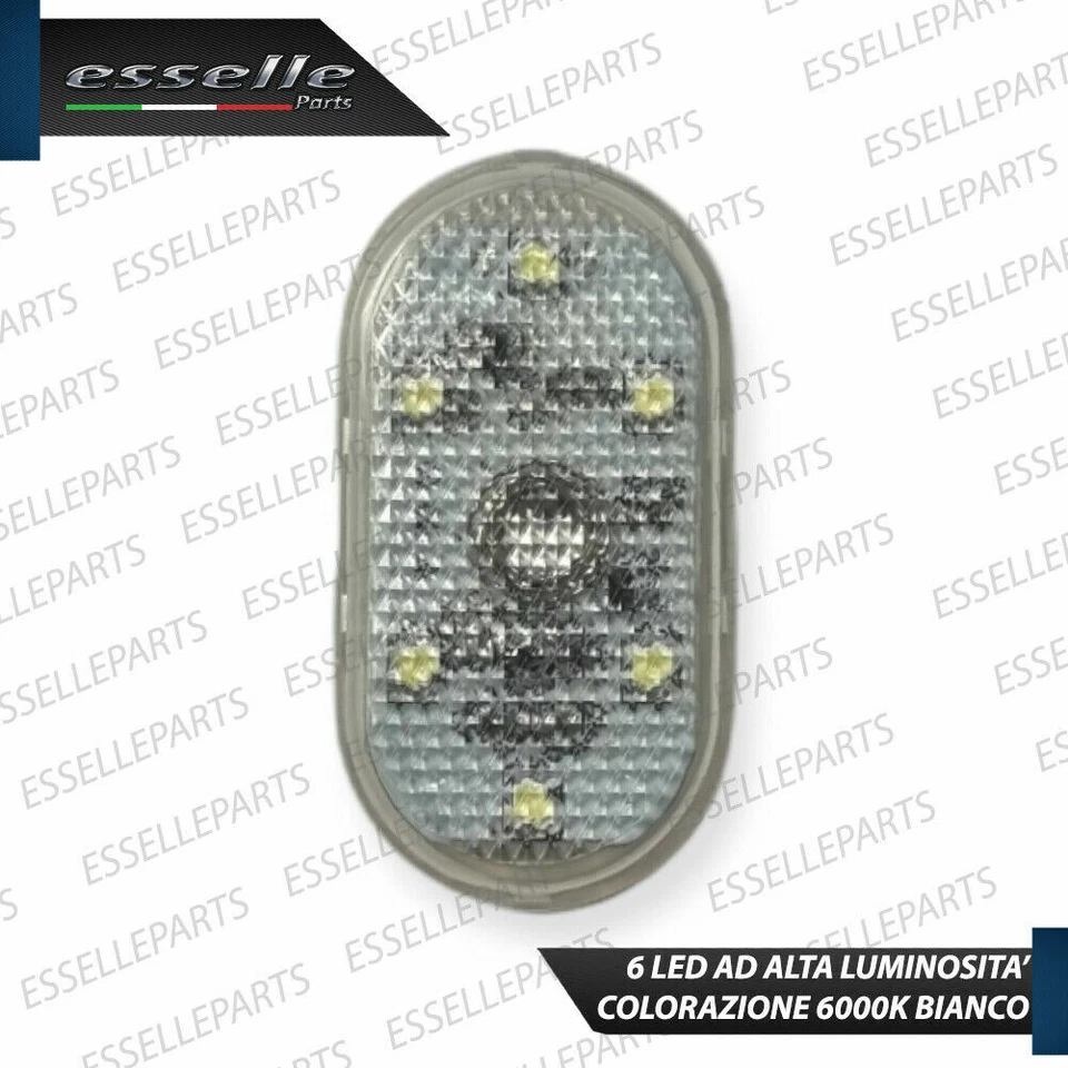 PLACCHETTA A LED PORTAOGGETTI PER DAIHATSU CUORE VI 6000K BIANCO - Immagine 4 di 4