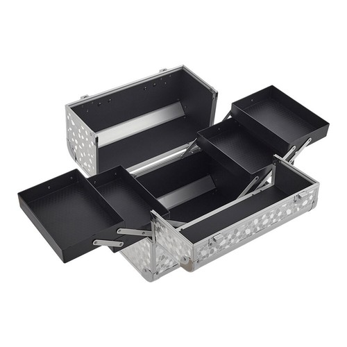 Aluminium XL Large Storage Beauty Box Make up Nail Jewelry Cosmetic Vanity Case - Picture 21 of 96