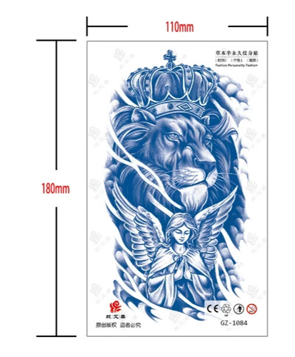 Semi Permanent Temporary Tattoos Womens Mens Waterproof Tattoo Long Lasting UK - Picture 152 of 173